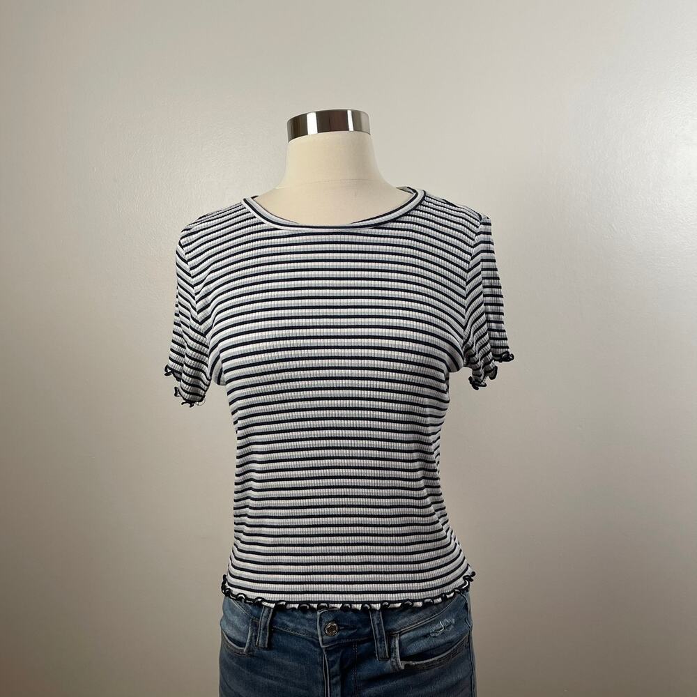 American Eagle • Striped Baby Tee